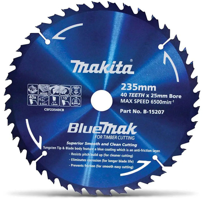 Makita TCT Saw Blade 235mm X 25 X 40T