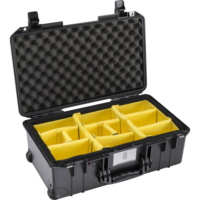 Pelican 1535 AIR Carry-On Case - With Padded Dividers - Black (558 x 355 x 228mm)