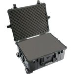 Pelican # 1610 Protector Wheeled Case - With Foam - Black (631 x 500 x 302mm)