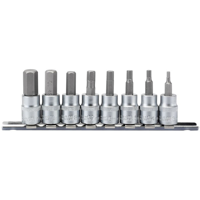 Draper Tools 3/8 Sq. Dr. Hexagonal Socket Bit Set (8 piece)