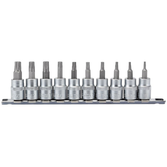 Draper Tools 3/8 Sq. Dr. 48mm Long Draper TX-STAR® Socket Bit Set (10 Piece)