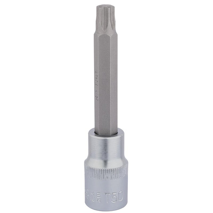 Draper Tools T50 x 100mm 1/2 Square Drive Draper TX-STAR® Socket Bit