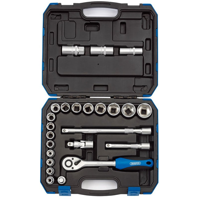 Draper Tools 1/2 Sq. Dr. Metric Socket Set (24 Piece)