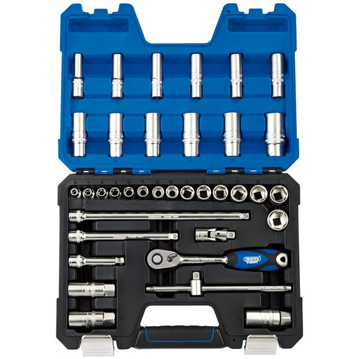 Draper Tools 3/8 Sq. Dr. Metric Socket Set (36 Piece)