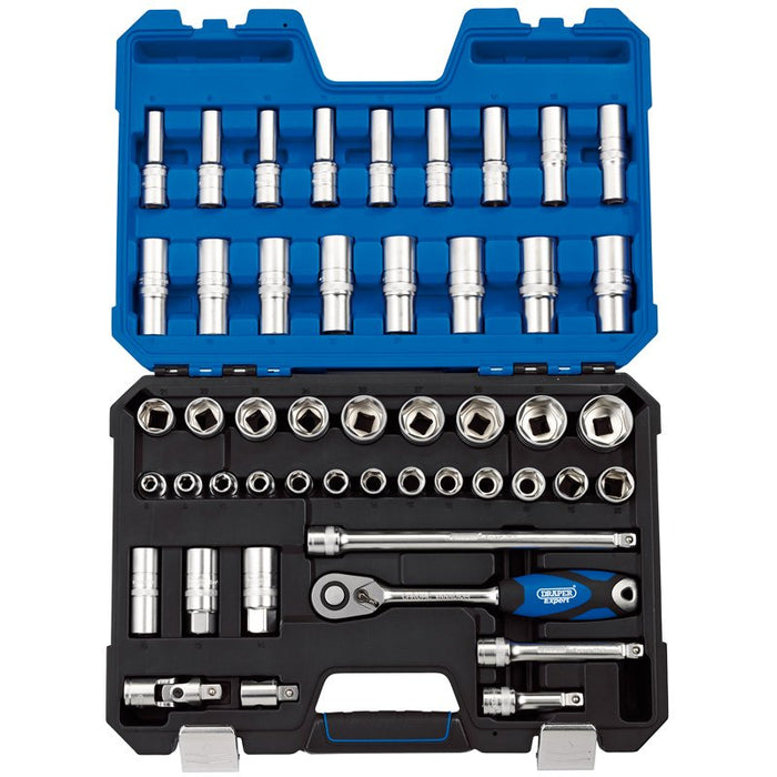 Draper Tools 1/2 Sq. Dr. Metric Socket Set (48 Piece)
