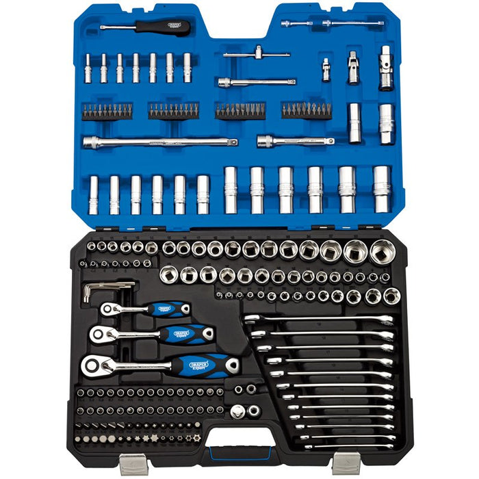 Draper Tools 1/4, 3/8 and 1/2 Sq. Dr. Metric Tool Kit (214 piece)