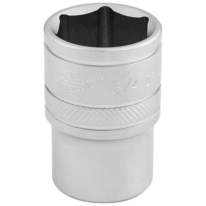 Draper Tools 1/2 Square Drive 6 Point Imperial Socket (3/4)