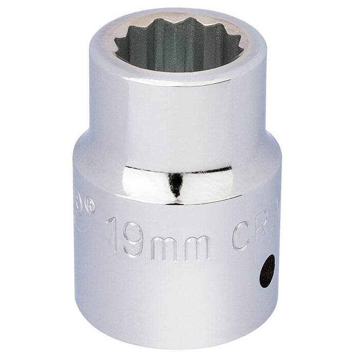 Draper Tools 3/4 Square Drive 12 Point Socket (19mm)