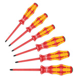 Wera VDE Kraftform Plus Torx Screwdriver Set Series 100 6 Pce 133356