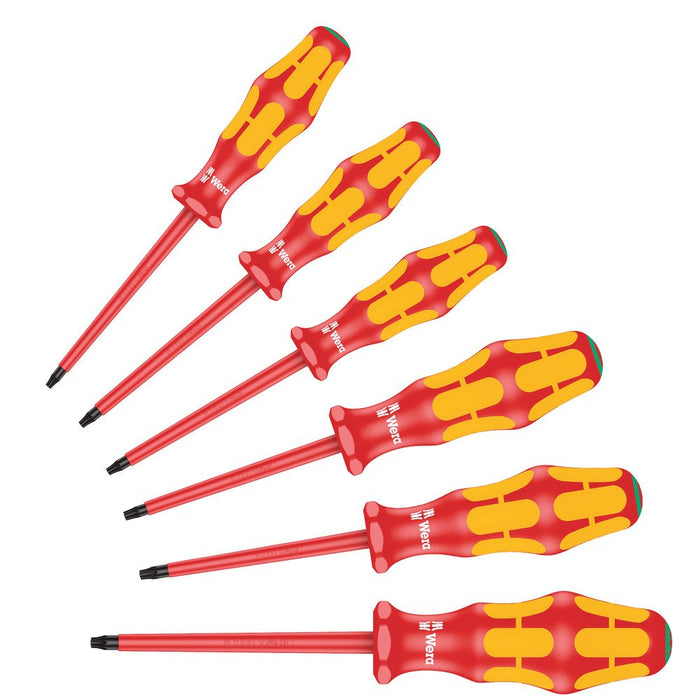 Wera VDE Kraftform Plus Torx Screwdriver Set Series 100 6 Pce 133356