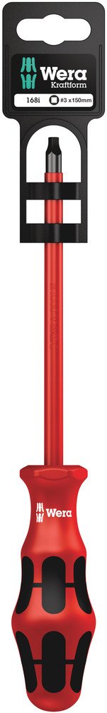Wera 168 VDE Square Socket Head Screwdriver # 3x150mm 100026