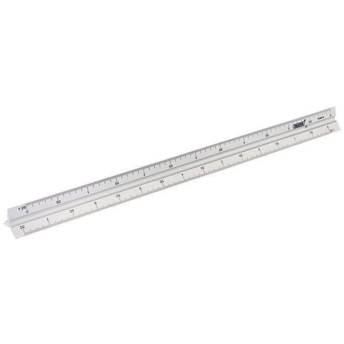 Draper Tools Aluminium Triangle Scale Rule (300mm)