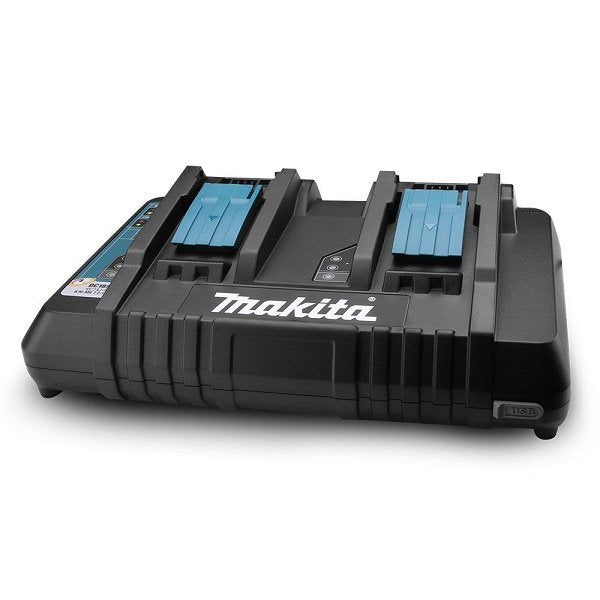 Makita 18V Same Time Dual Port Rapid Charger (DC18RD)