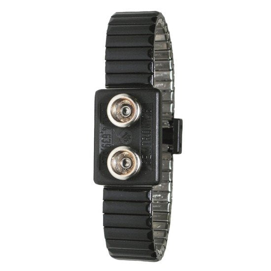 Desco 19855 - Dual-Wire Metal Wrist Band, Medium, 7mm