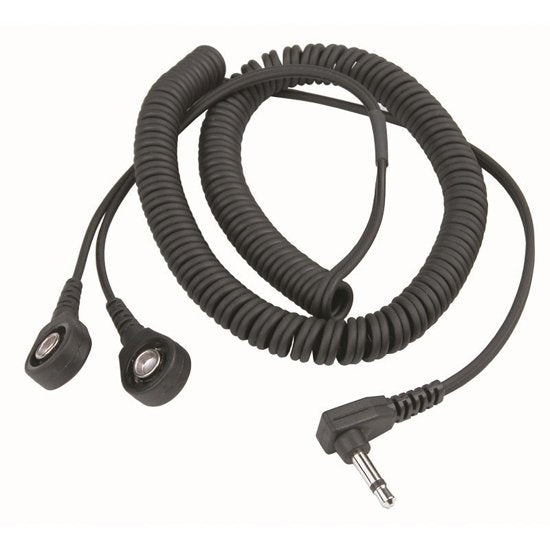 Desco 19868 - Dual-Wire 1.8M Dual-Snap Coil Cord with Right Angle, 7mm