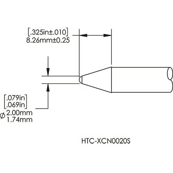 Metcal Cartridge Conical 2mm
