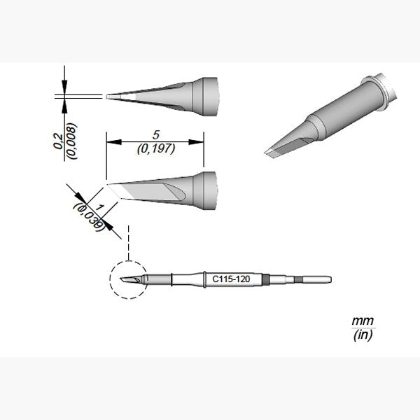 JBC Cartridge Knife 1x0.2