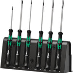 Wera 2035/6 Micro Slotted/Phillips Screwdriver Set & Rack 6 Pce 118152