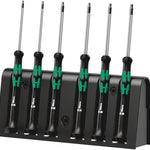 Wera 2067/6 Micro Security TorxÂ® Precision Screwdriver Set & Rack 6 Pce 118154