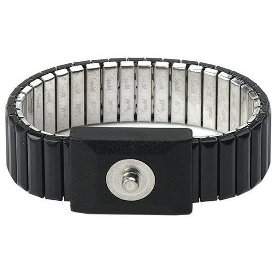 Desco 2206 - Metal Wrist Band, Medium, 4mm Stud