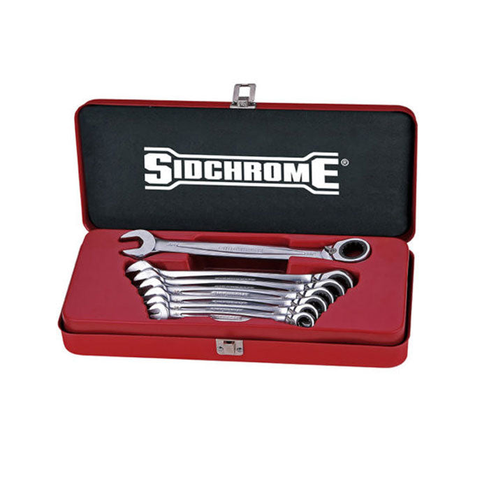 Sidchrome 467 Series Geared Spanner Set - Imperial, 7 Pce