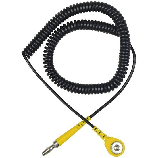 Desco 2320R - Coil Cord, RoHS, 3.0M, 4mm Snap