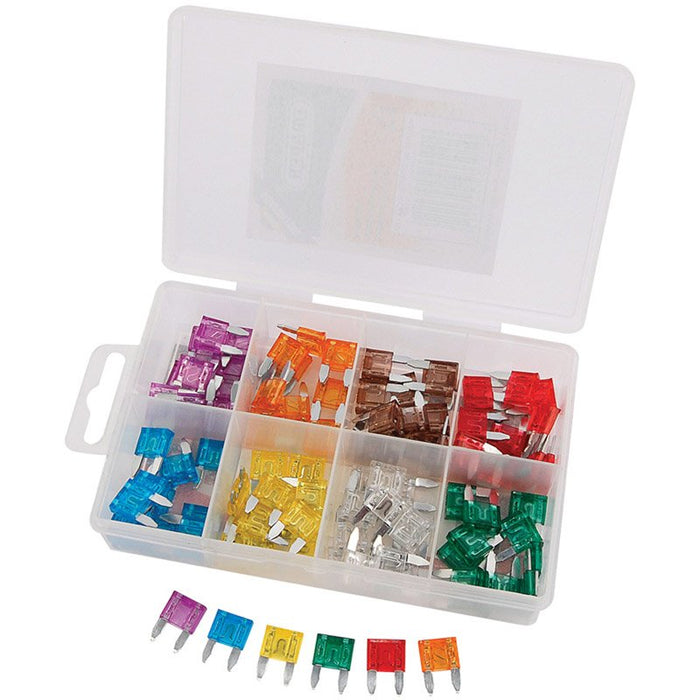 Draper Tools Mini Automotive Plug-In Fuse Assortment (100 Piece) For ...