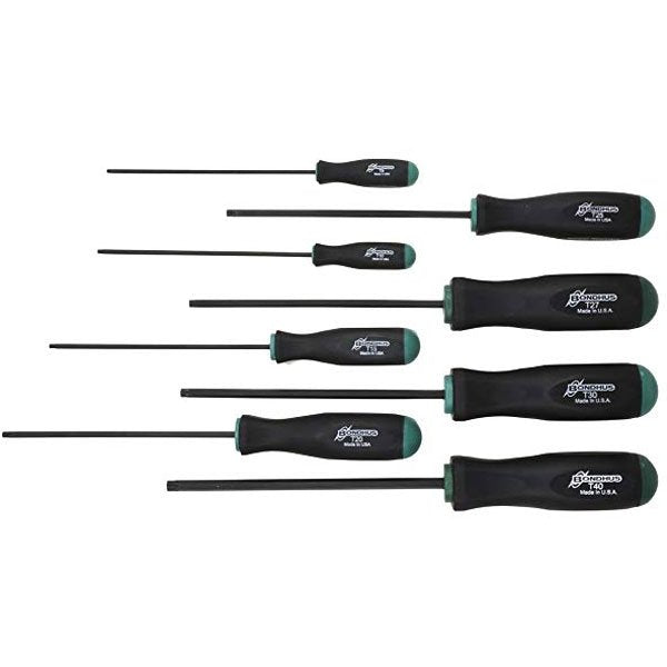 Bondhus 8pc Tamper Proof Torx Tip Screwdriver Set T9-T40