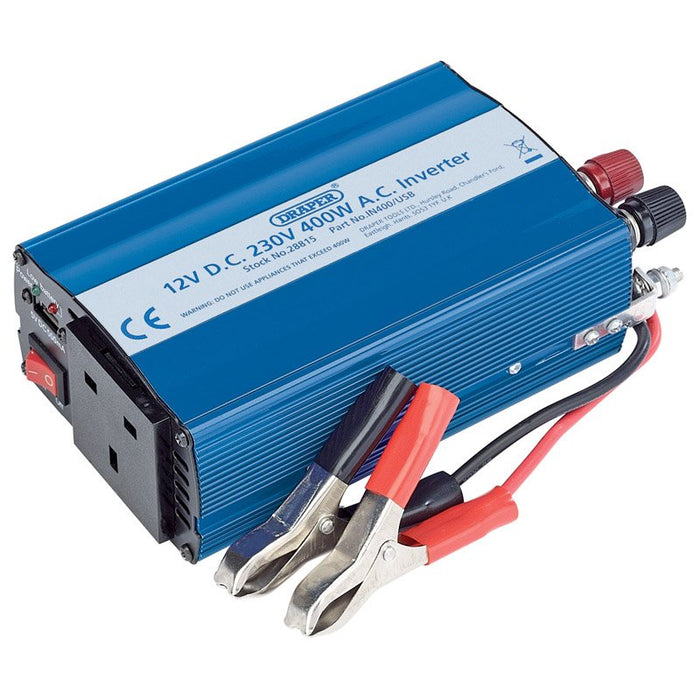 Draper Tools 12V 400W DC-AC Inverter