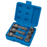 Draper Tools 1/2 Sq. Dr. Impact Spline Bit Set (6 Piece)