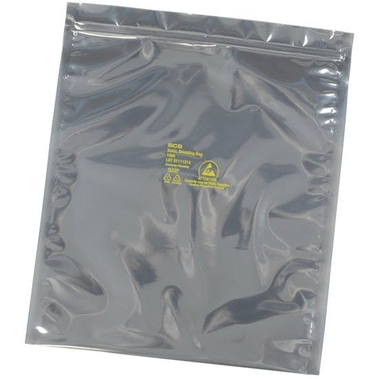 Desco 3001024 - 1000 Series Metal-In Static Shield Bag, Zip, 254mm x 610mm, 100 EA