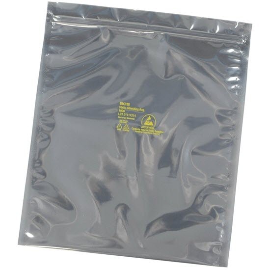 Desco 300610 - 1000 Series Metal-In Static Shield Bag, Zip, 152mm x 254mm, 100 EA