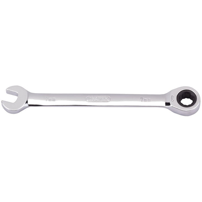Draper Tools 7mm Metric Ratcheting Combination Spanner