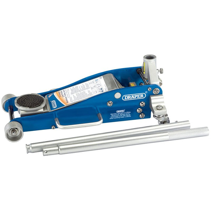 Draper Tools Aluminium and Steel Trolley Jack (2.5 tonne)