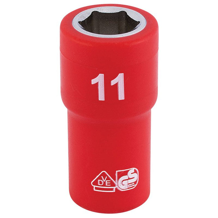 Draper Tools 1/4 Sq. Dr. Fully Insulated VDE Socket (11mm)