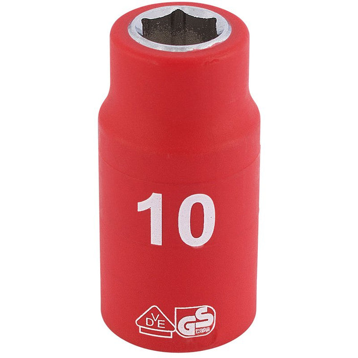 Draper Tools 3/8 Sq. Dr. Fully Insulated VDE Socket (10mm)