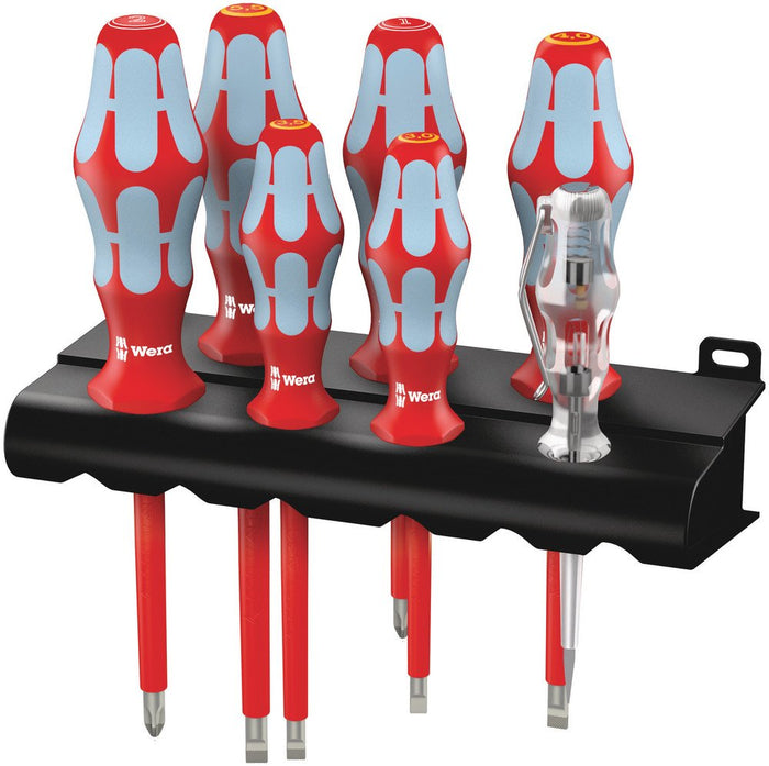 Wera 3160 I/7 Screwdriver Set Stainless And Rack 7 Pce 022728