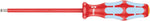 Wera 3160 VDE Slotted Screwdriver Stainless 1x5.5x125mm 022732