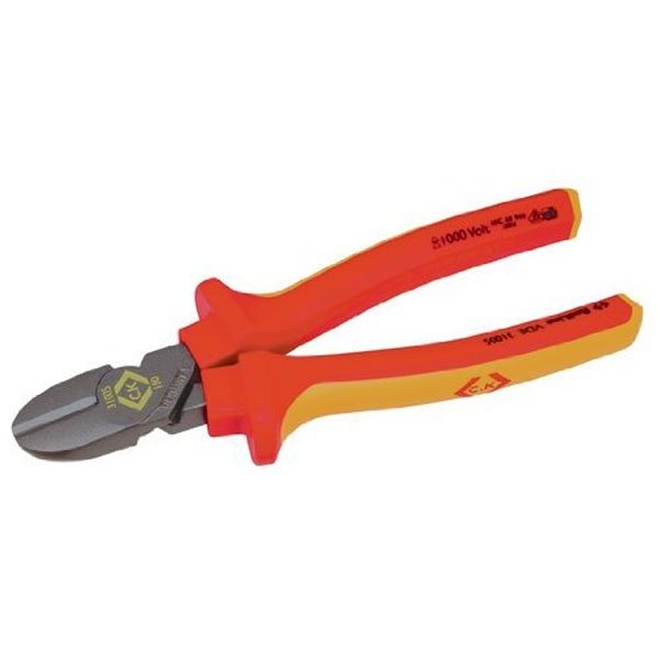 CK Tools 431005 RedLine VDE Insulated Diagonal Cutting Pliers, 7-3/8-Inch OAL