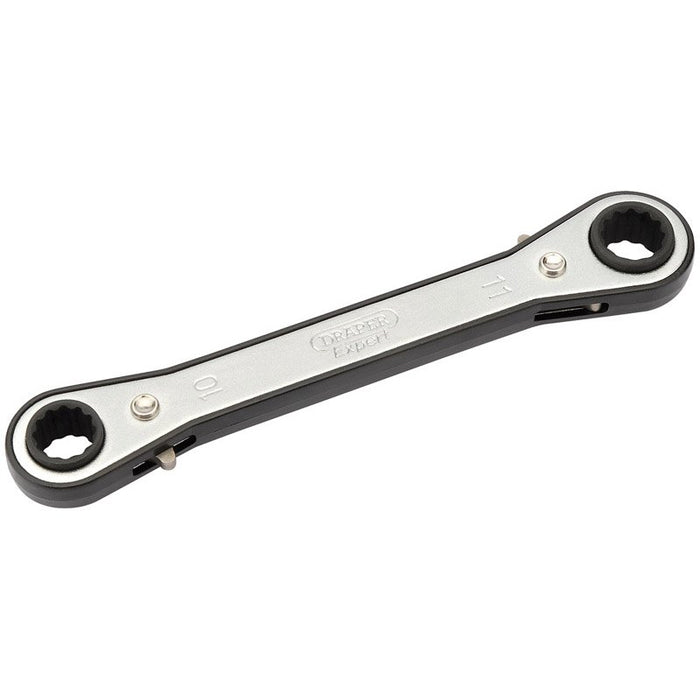 Draper Tools Ratcheting Ring Spanner (10mm x 11mm)