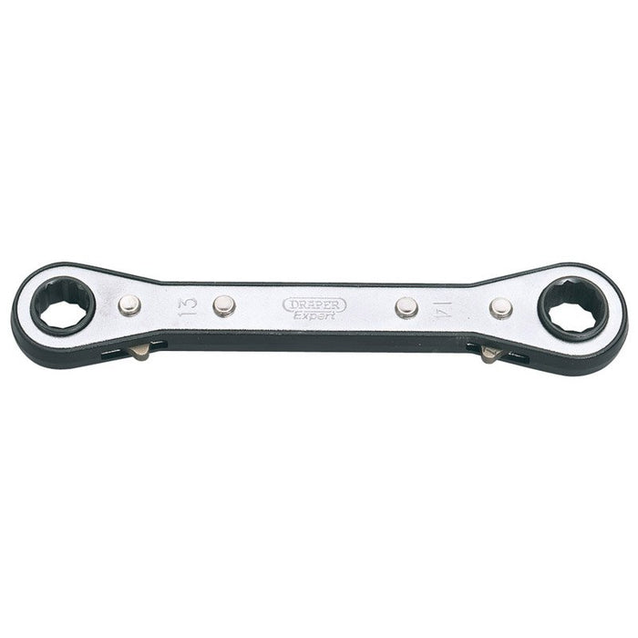 Draper Tools Ratcheting Ring Spanner (13mm x 14mm)