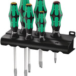 Wera 334 Screwdriver Set Kraftform Plus Lasertip & Rack 6 Pce 007680