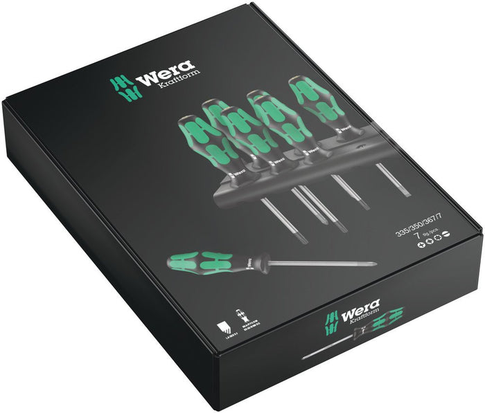 Wera Kraftform Plus Screwdriver Set & And Rack 7 Pce 320540