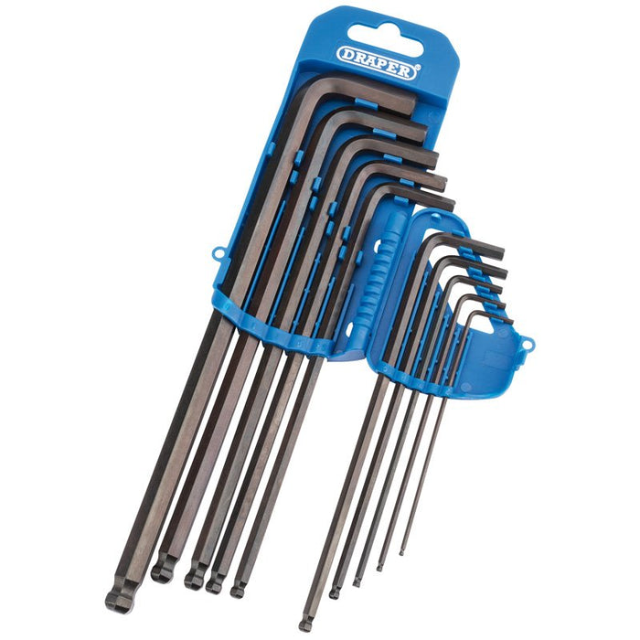Draper Tools Extra Long Metric Hexagon and Ball End Hexagon Key Set (10 Piece)