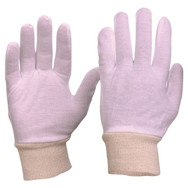 Pro Choice Safety Interlock Poly/Cotton Liner Hemmed Cuff Gloves (Men's Size)