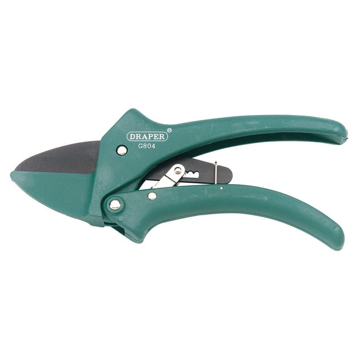 Draper Tools Ratchet Action Anvil Pattern Secateur (190mm)