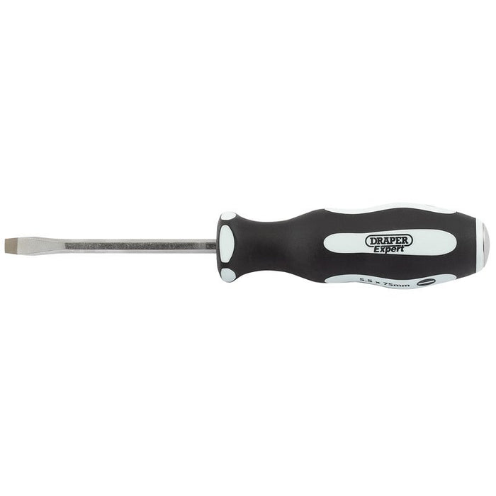 Draper Tools Pound Thru Plain Slot 6.5 x 150mm Soft Grip Screwdrivers