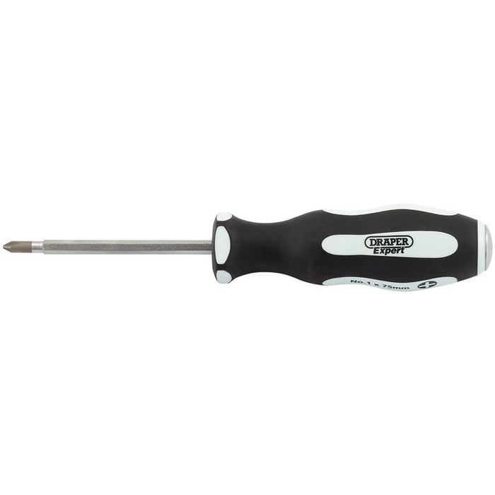 Draper Tools Pound Thru Cross Slot No:2 x 100mm Soft Grip Screwdriver