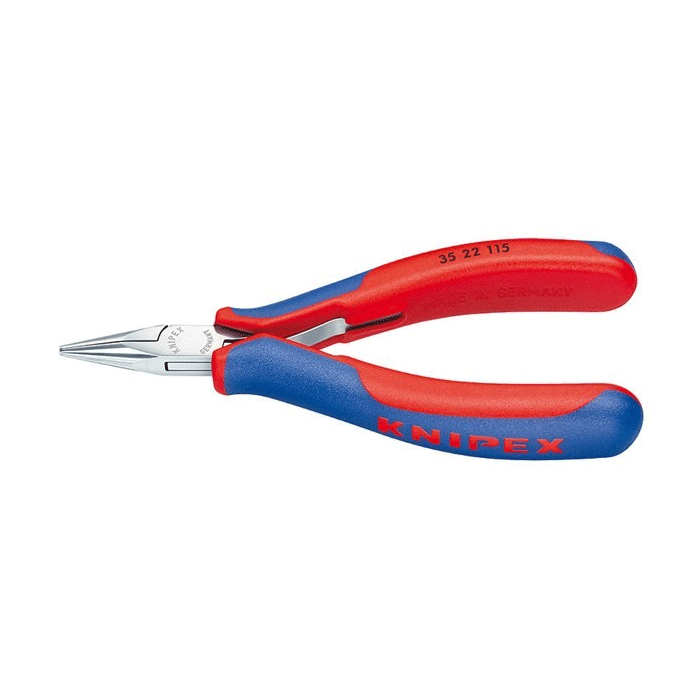 KNIPEX - 35 42 115 Gereedschap - Elektronica Tang, Halve Ronde Tips, 4.5 Graden Hoek, Multi-Component (3542115
