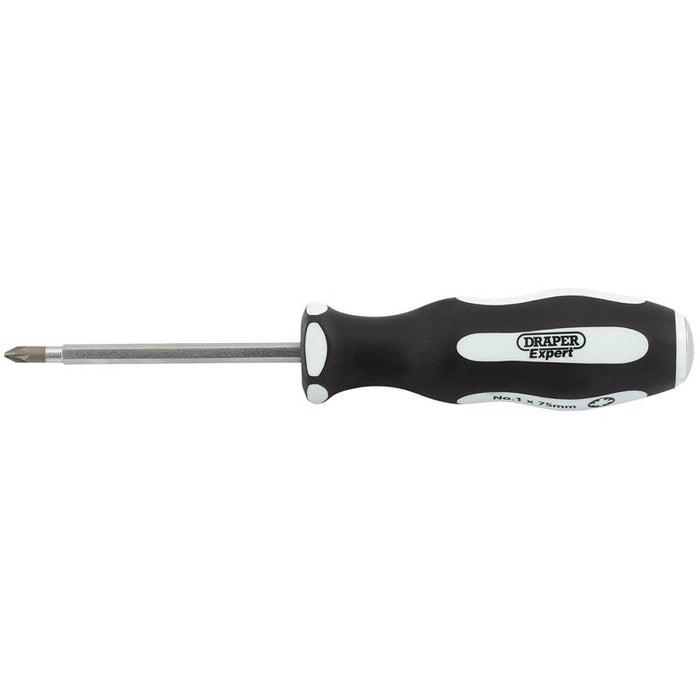 Draper Tools Pound Thru PZ TYPE No:2 x 100mm Soft Grip Screwdriver